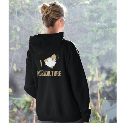 "I Love Canada's Agriculture" Unisex Heavy Blend Zip Hoodie