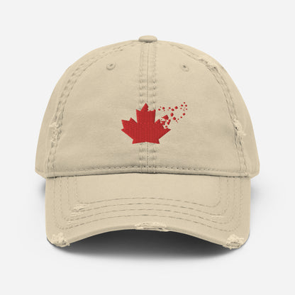 "TNS Maple Leaf" Distressed Dad Hat by TNS