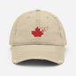 "TNS Maple Leaf" Distressed Dad Hat by TNS