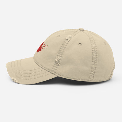"TNS Maple Leaf" Distressed Dad Hat by TNS