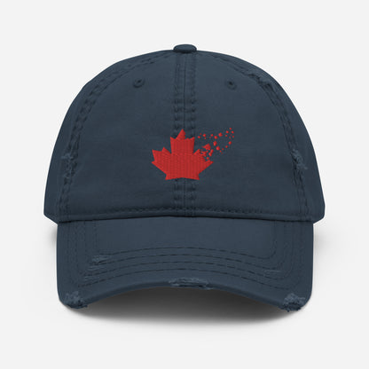 "TNS Maple Leaf" Distressed Dad Hat by TNS