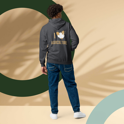 "I Love Canada's Agriculture" Unisex Heavy Blend Zip Hoodie